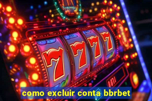 como excluir conta bbrbet